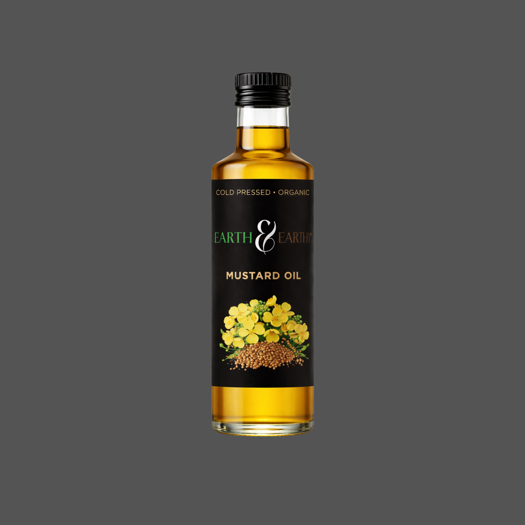 Organic Cold Pressed Black Mustard Oil | Earth & Earthy™