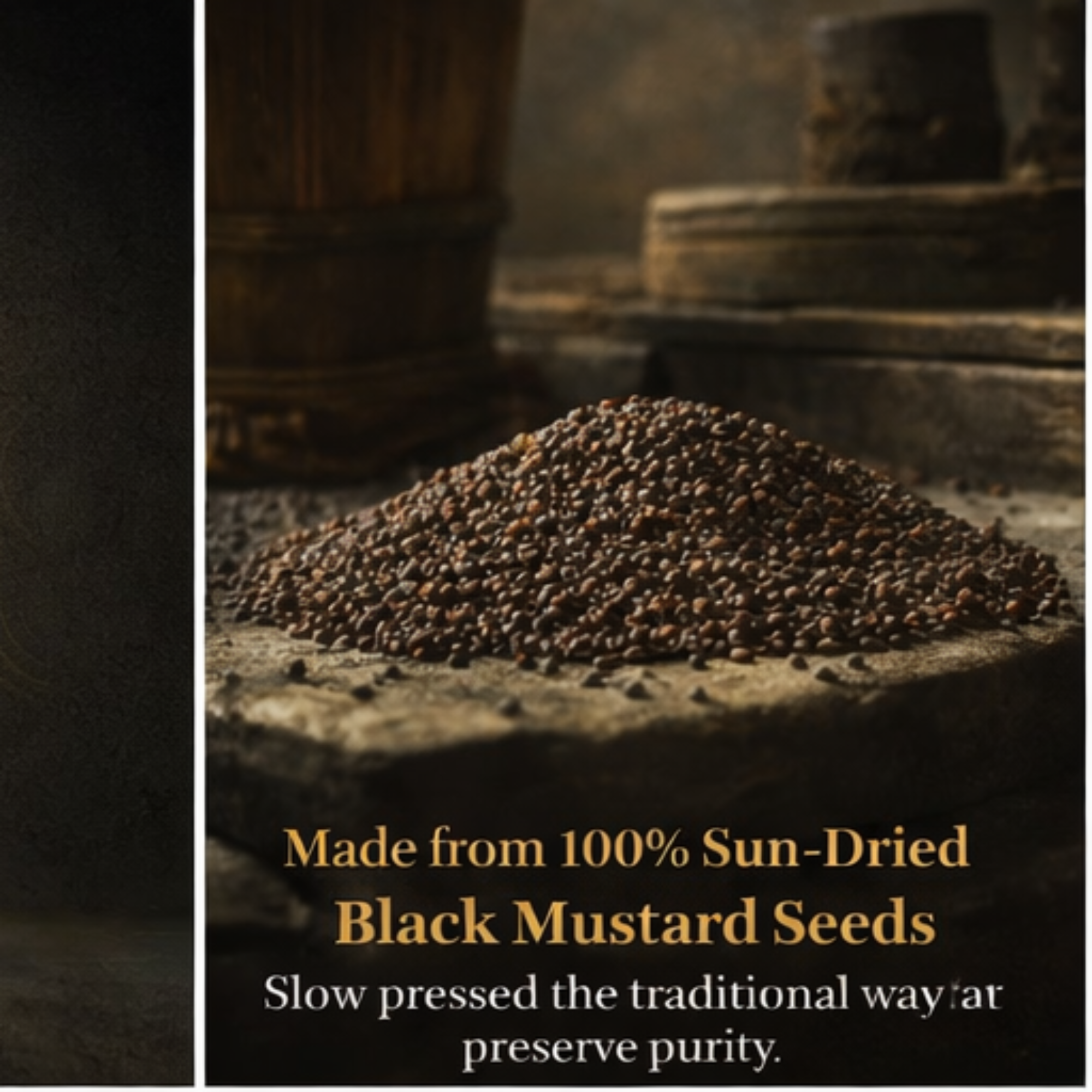 Organic Cold Pressed Black Mustard Oil | Earth & Earthy™