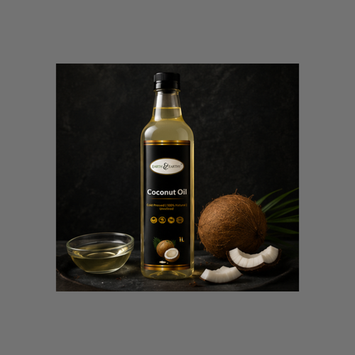 Earth & Earthy™ Organic Virgin Coconut Oil – Cold Pressed, Unrefined (1 Litre)