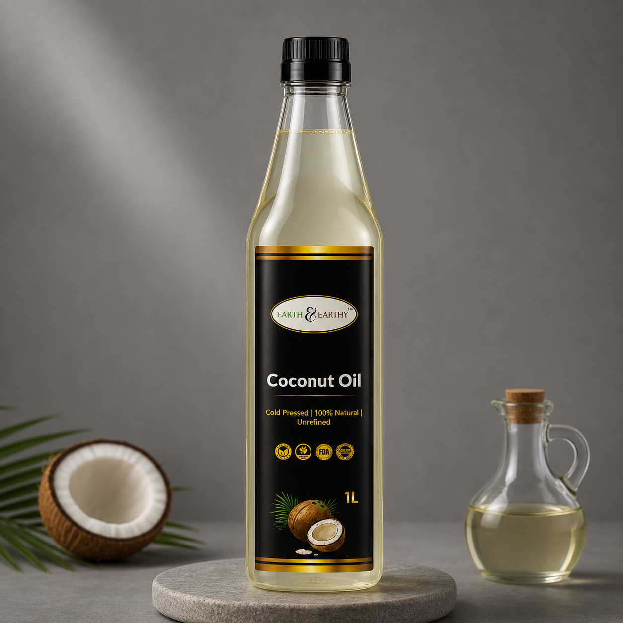 Buy Organic Virgin Coconut Oil | Cold-Pressed | Earth & Earthy™